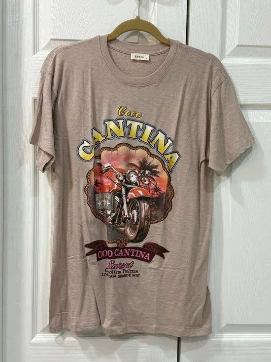 Spell NWT Coco Cantina Biker Tee in Small - Picture 2 of 10